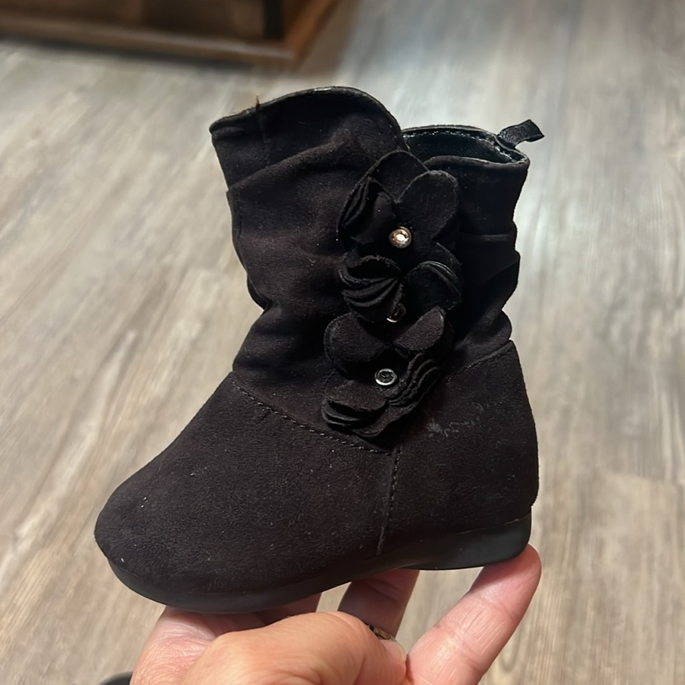 Black Baby Boots- Size 2